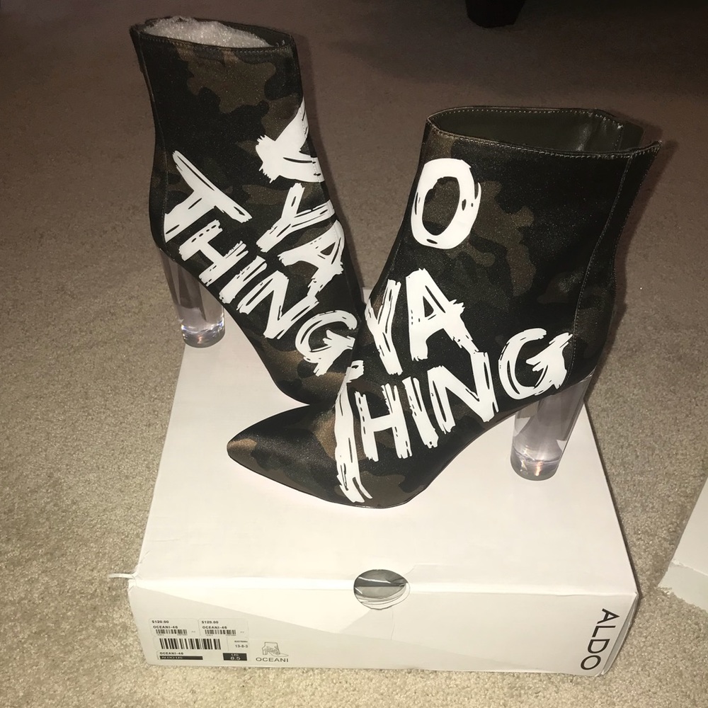 Aldo Oceani Army Fatigue “Do ya thing” Boots, 8.5
